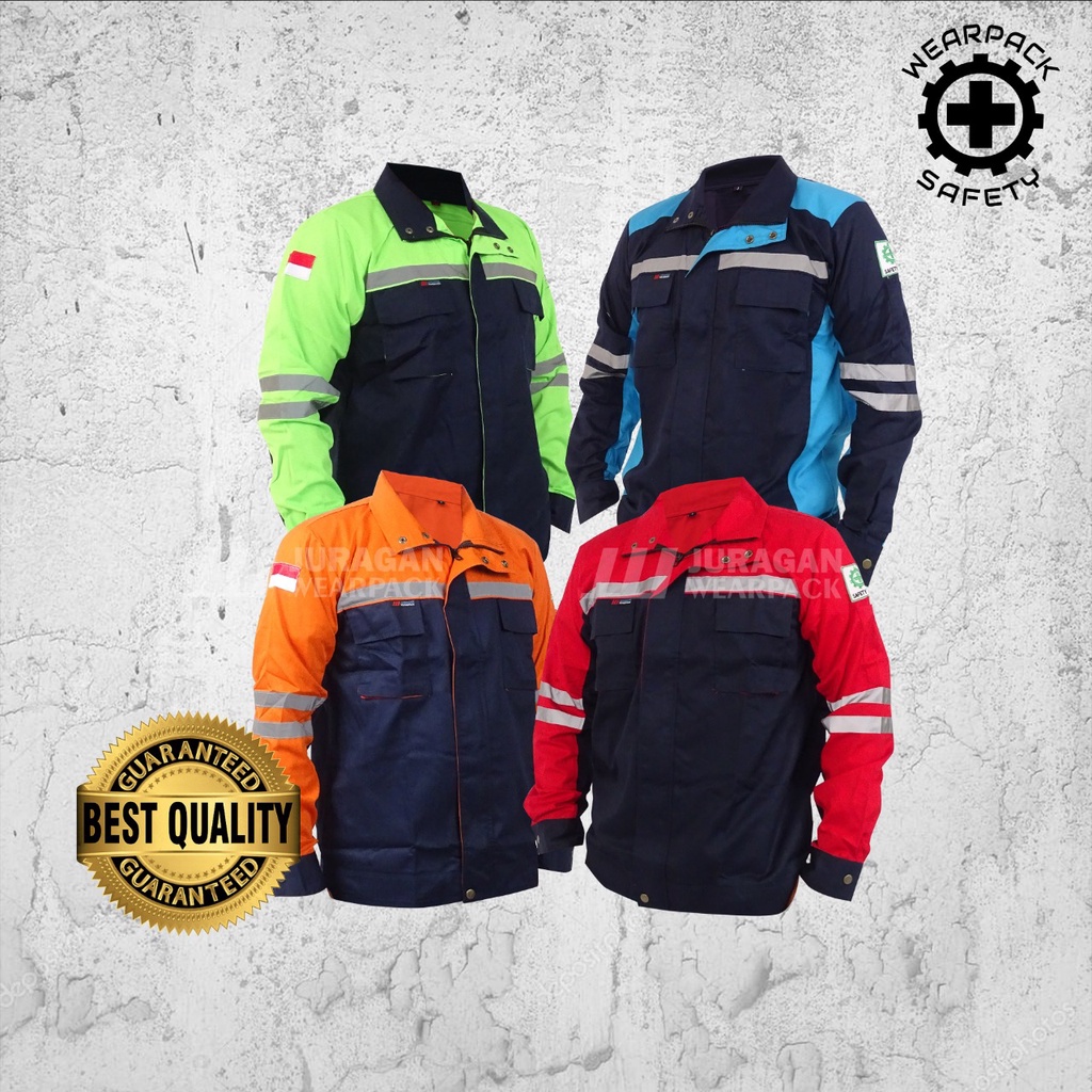 Wearpack Safety Lengan Panjang Varian Semijaket