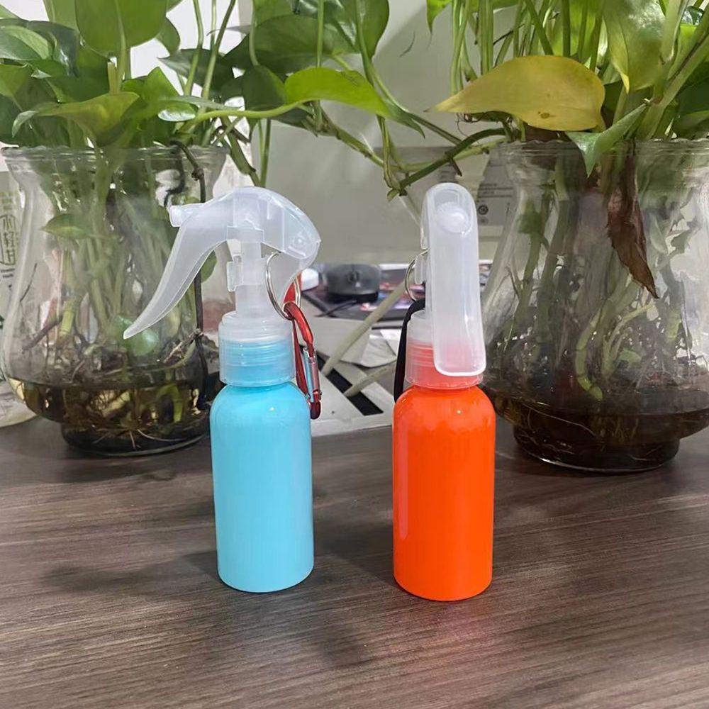 [Elegan] Botol Spray Dengan Keychian Wanita Portable Travel Hand Soap Hand Sanitizer Carabiner Hook Trigger Botol Semprot