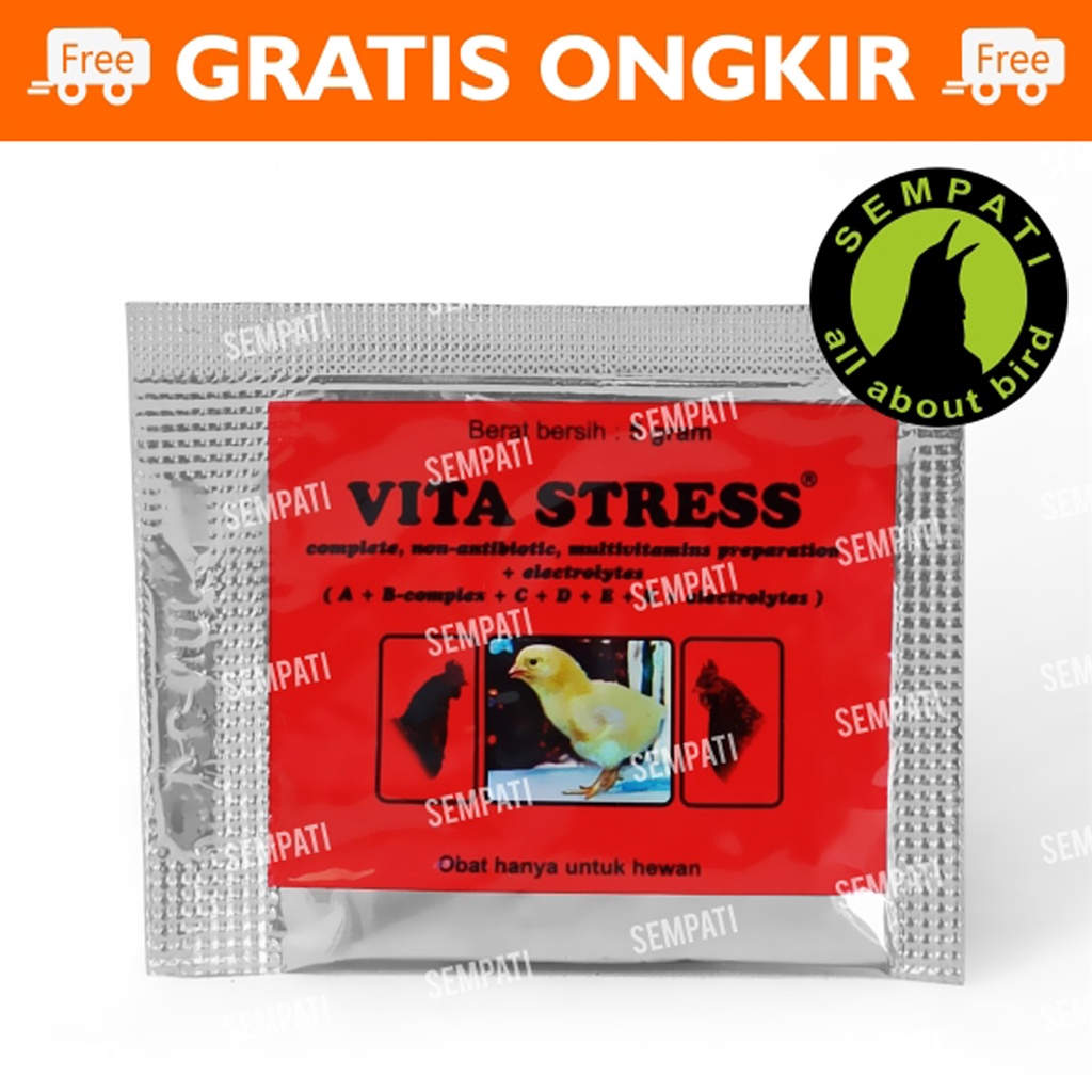 VITA STRESS OBAT VITAMIN AYAM BURUNG VITA STRES VITASTRES MULTIVITAMIN PIYIK ANAK UNGGAS MEDION VTST