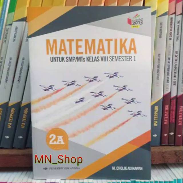  Buku  Matematika 2A Kelas 2 SMP K13N Erlangga Semester 1  Shopee Indonesia