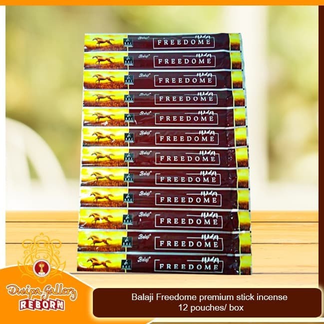 Dupa/Hio Wangi Balaji Freedome premium stick incense 12 pouches/ box