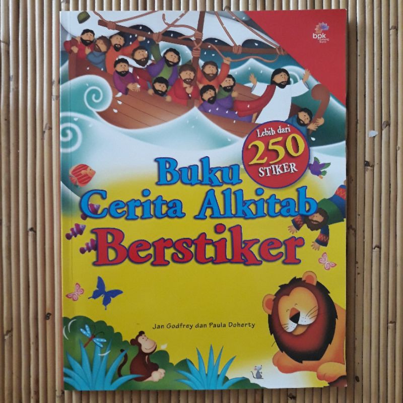 Buku Cerita Alkitab Berstiker 250 stiker Ori new Bible Sekolah Minggu Kristen Sticker Activity Book 