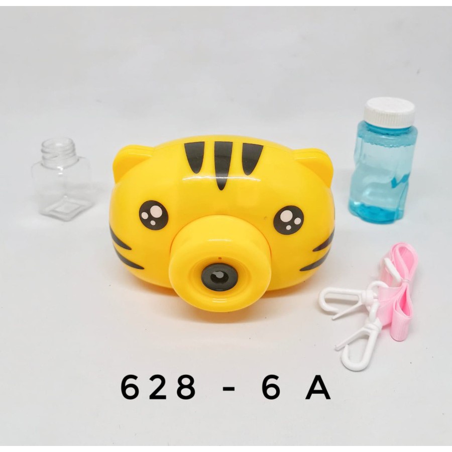 MAINAN ANAK BUBBLE KAMERA BUBBLE CAMERA ELEKTRIK BUBLE SABUN KARAKTER-YELLOW TIGER