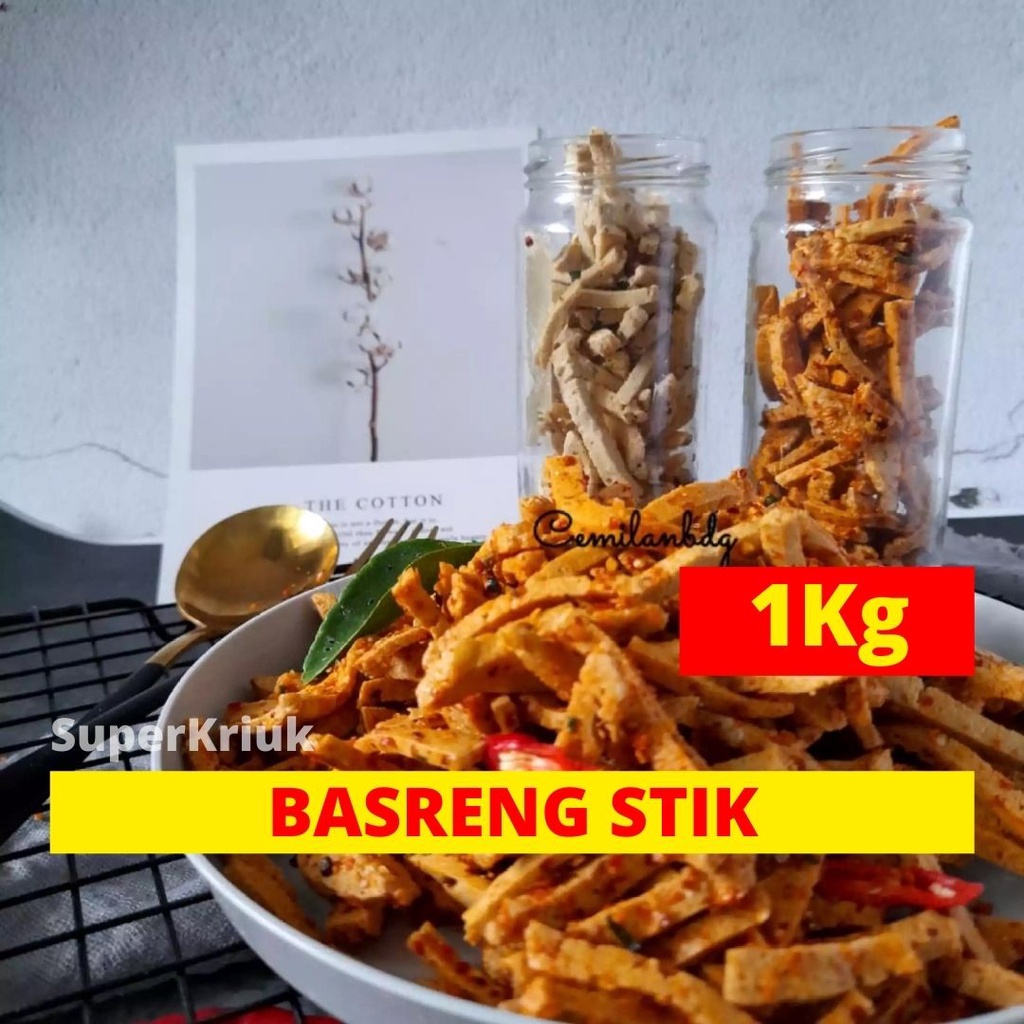 Basreng Stik Bakso Goreng Original Pedas Daun Jeruk 1Kg-2