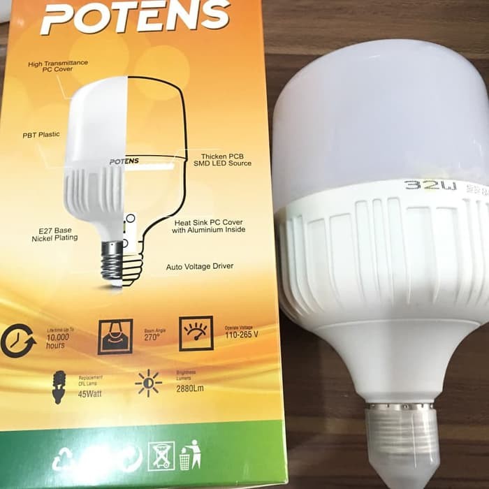 Lampu Tabung 32W Besar Jumbo Terang 1980 Lumen Tinggi Garansi