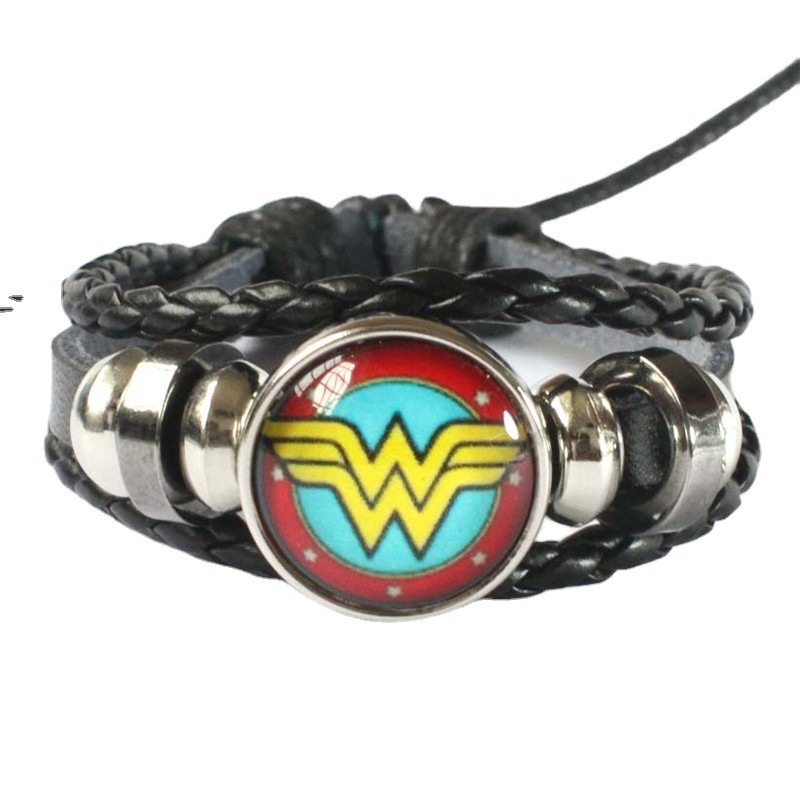 2022 Gelang Tangan Kulit Kepang Desain Marvel Spiderman Captain America Hulk Deadpool Untuk Anak