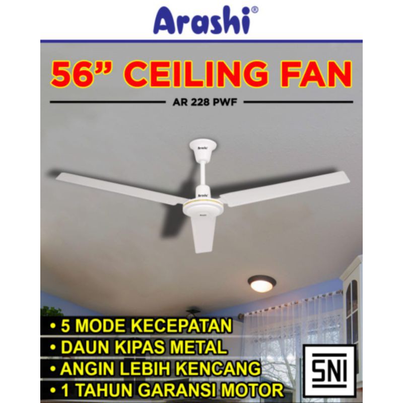 Ceiling fan 56"/Kipas gantung 56" Arashi