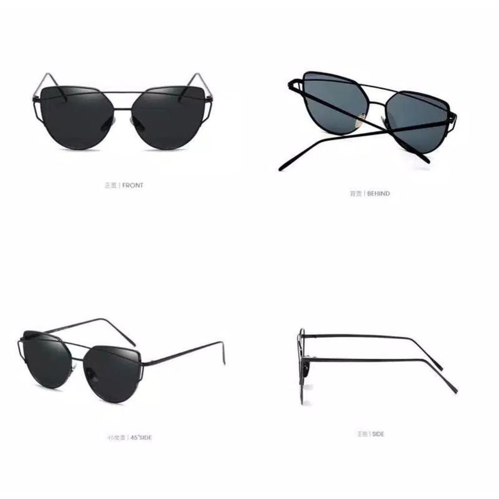 ♥TMALL88♥ Kacamata Hitam Lensa Oversize Cat Eye Sunglasses Women B12