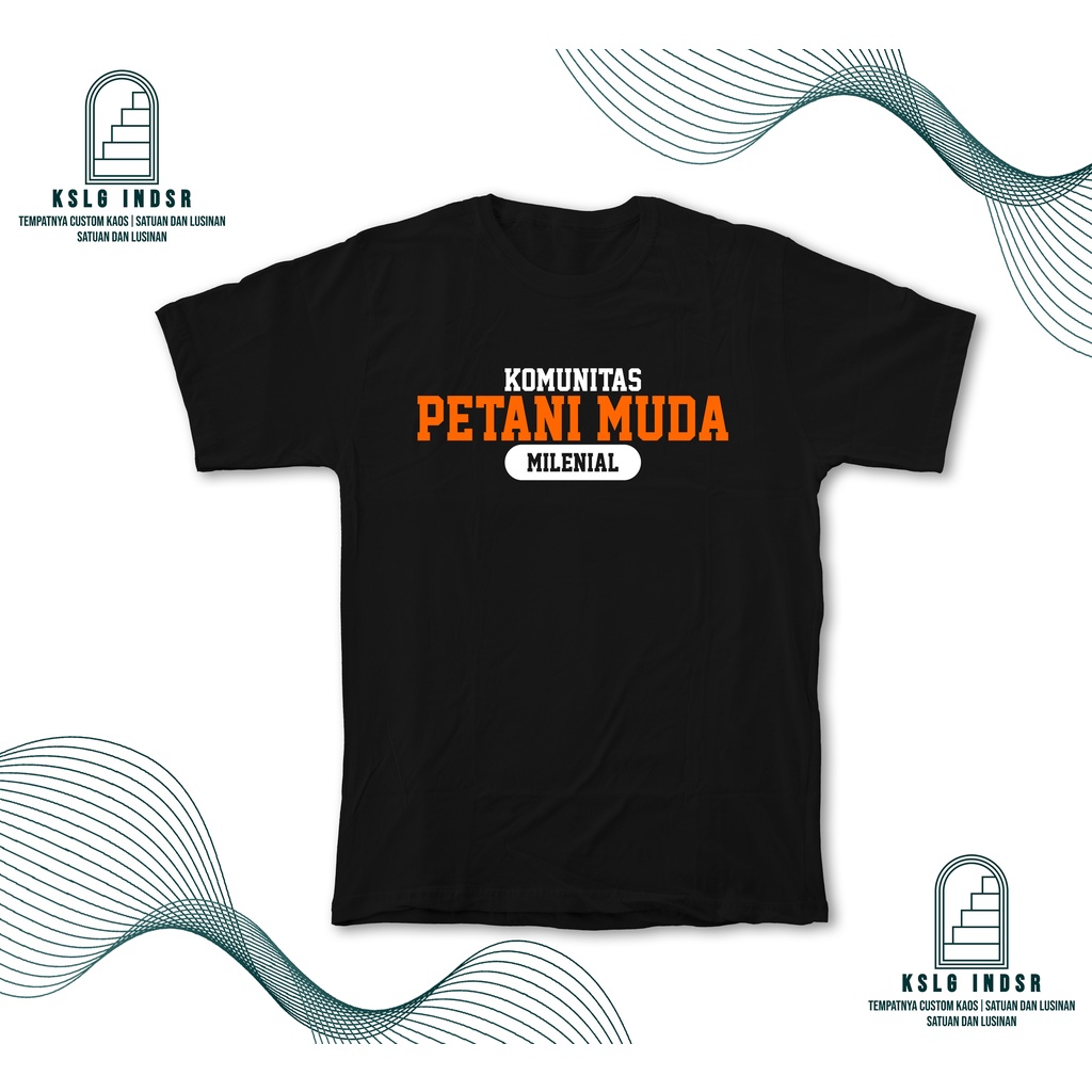Kaos Baju Kaos Komunitas Kaos Petani Muda Indonesia, Petani Muda, Baju Petani Muda
