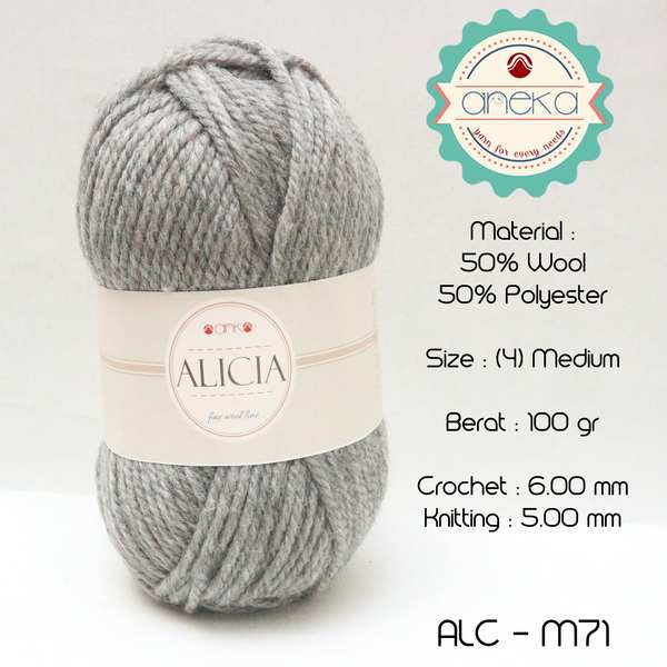 Benang Rajut Wool Alicia Yarn - M 71