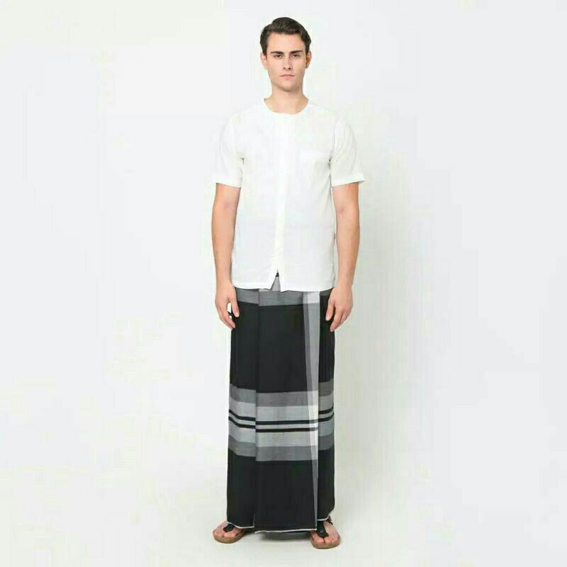 marvelashop | SARUNG GAJAH DUDUK HITAM Putih Sarung lebaran