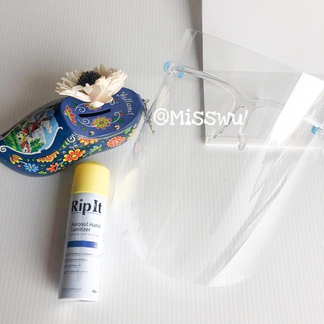 BUNDLING Rip It Aerosol Hand Sanitizer + Faceshield Kacamata [READY STOCK]