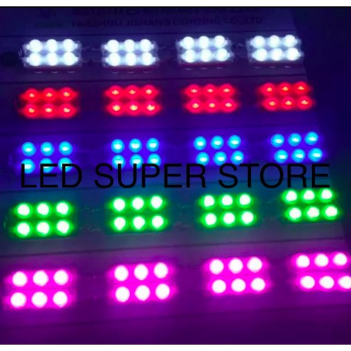 Modul Mata timbul besar 3 LED 3030 tipe 7520 12 Volt - isi 100