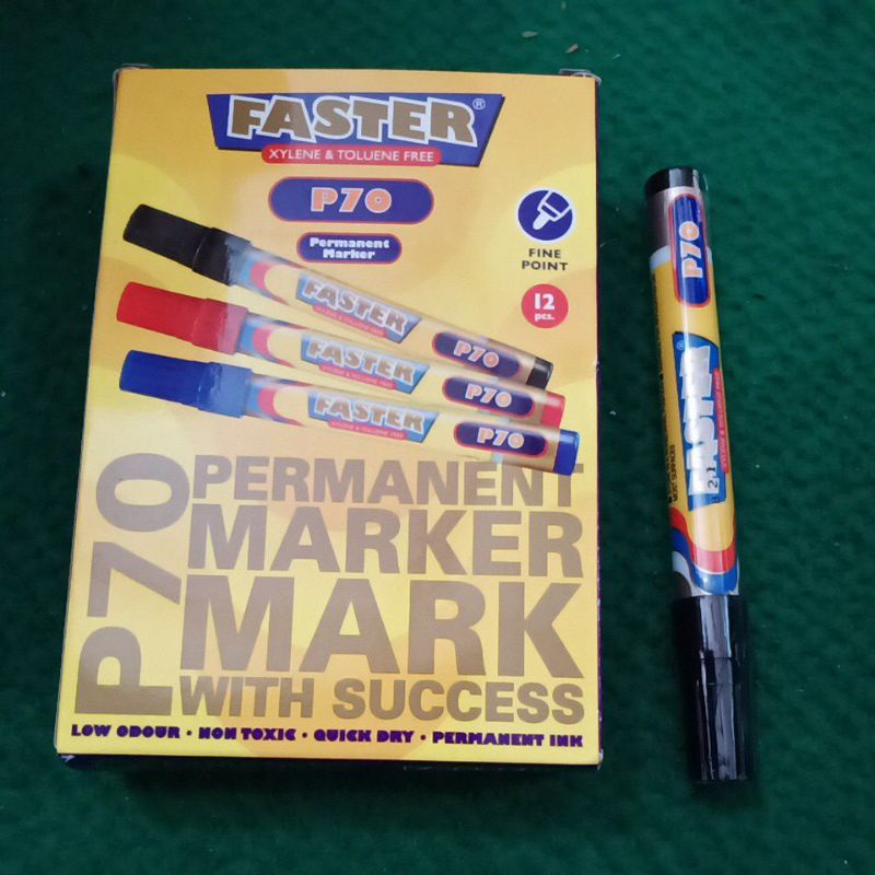 

permanen marker spidol faster p70 hitam/ esco ES 2008 hitam