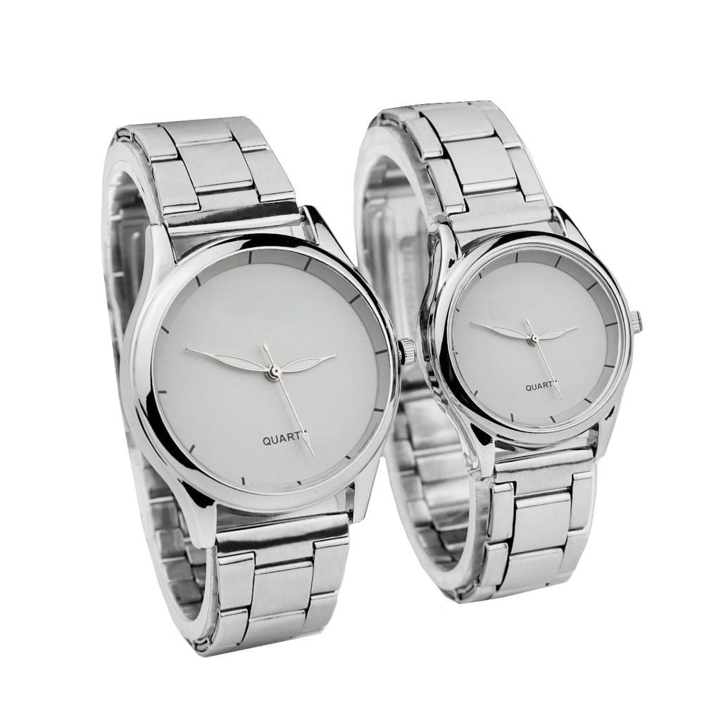 JAM TANGAN COUPLE/PRIA/WANITA TERBARU 2021 STAINLISS STEEL ANALOG/QUARTZ A 15