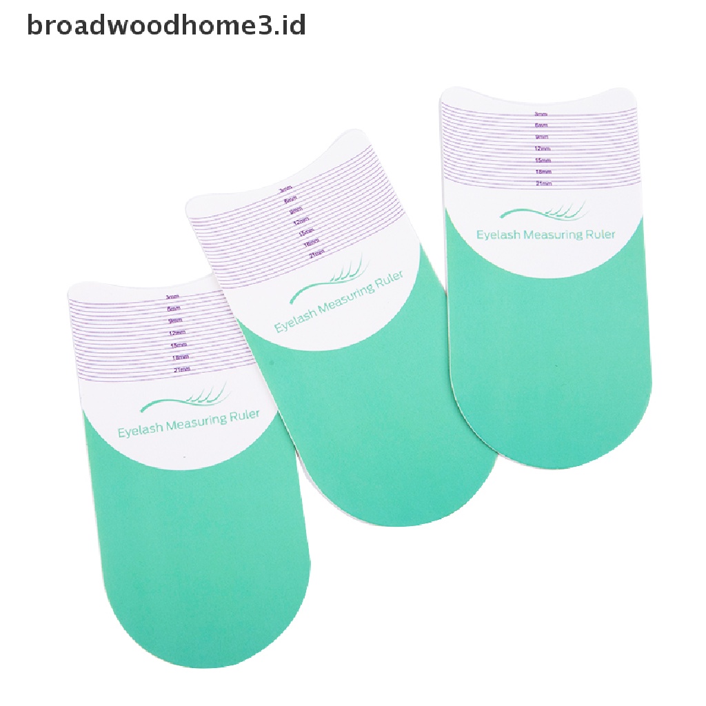 3pcs Penggaris Stensil Bulu Mata Panjang Keriting