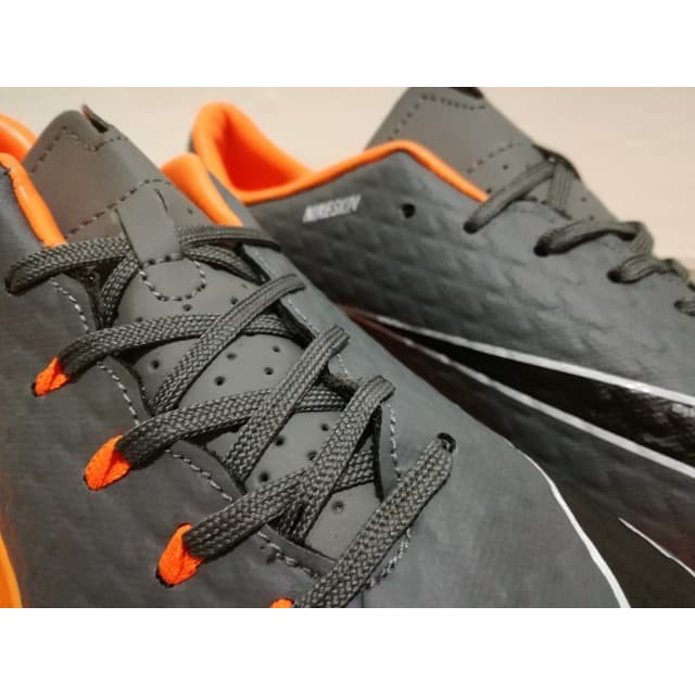 Promo Sepatu Futsal Nike Hypervenom Phelon Iii Elite Dark Grey Total Orange Olahraga - Sepak Bola