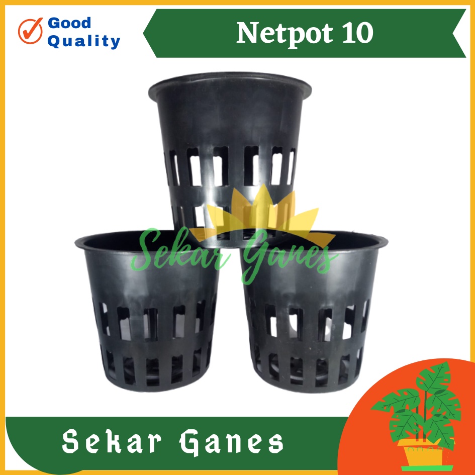 Netpot Hitam Besar 10cm Pot Hidroponik Net Pot 10 Cm Hydroponic - netpot Hidroponik bagus OK