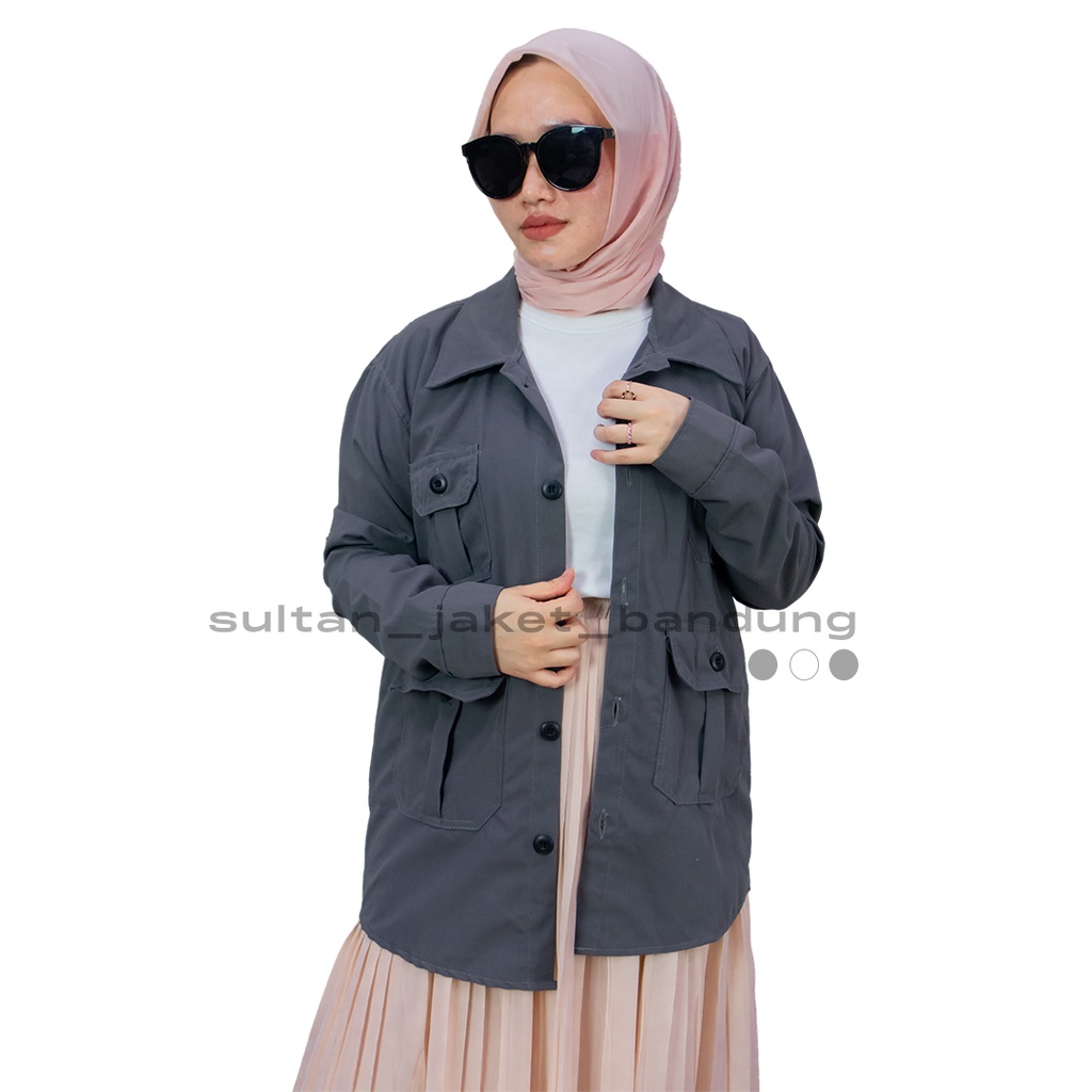 ADAM JAKET ABU || JAKET SEMI PARKA || JAKET PRIA DAN WANITA MASA KINI