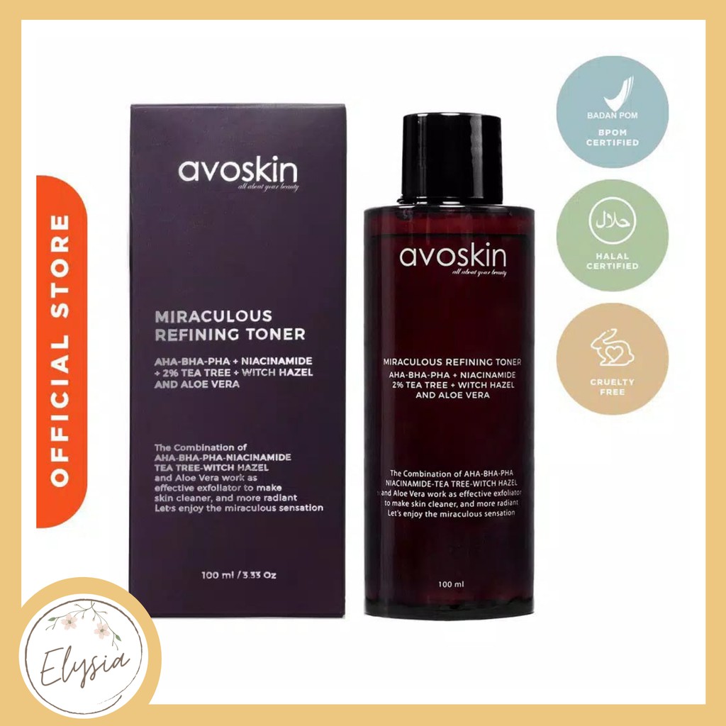 BPOM Avoskin Miraculous Toner/Serum Series