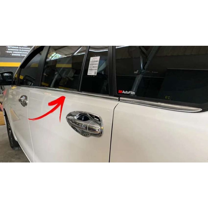 Karet Pelipit Plipit List Kaca Pintu Luar Innova Reborn Venturer Chrome 1 Set