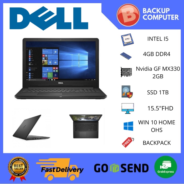 DELL INSPIRON i5 4GB 1TB Nvidia GF MX330 WIN 10 HOME