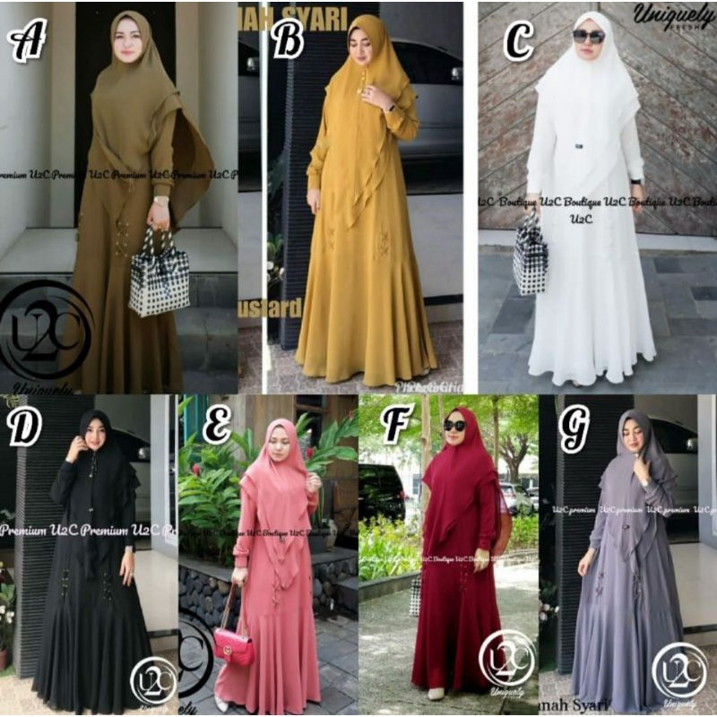 READY SIAP KIRIM Termurah Jannah Syari by U2C//Jannah Syari by Boutique U2C (original brand)