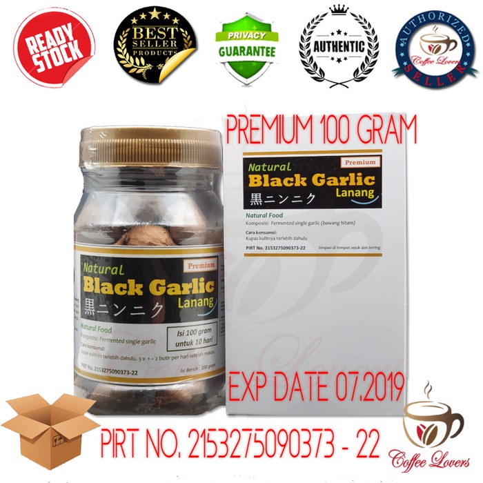 

NATURAL BLACK GARLIC LANANG PREMIUM 100GR BAWANG PUTIH HITAM TUNGGAL