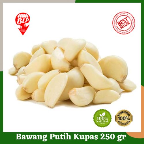 

Bawang Putih Kupas 250 gr Berkah Lumbung Pangan