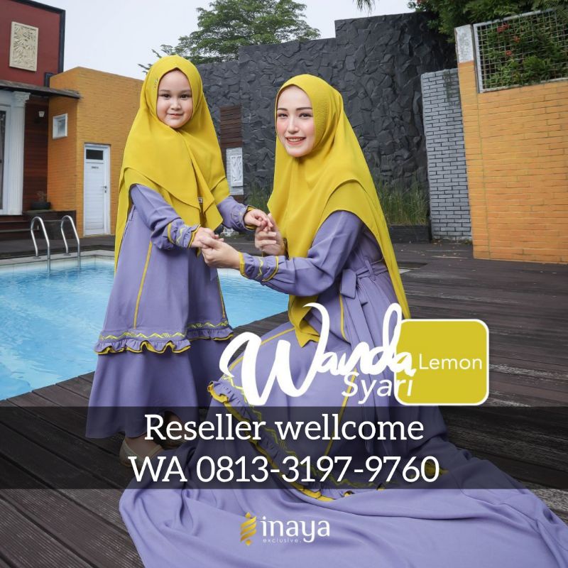 wanda syari couple mom kids by inaya gamis syari couple mom kids