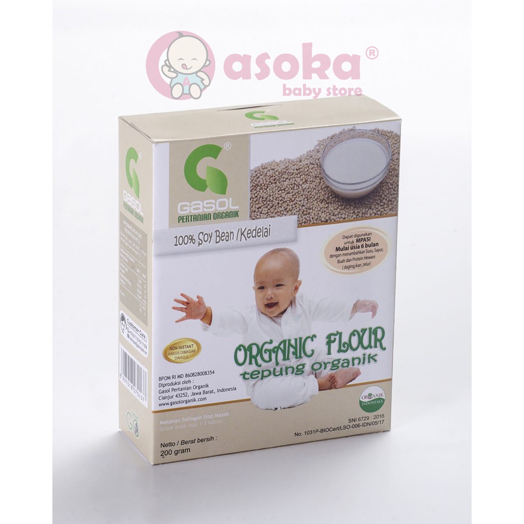 Gasol Tepung Organik 200gr MPASI ASOKA