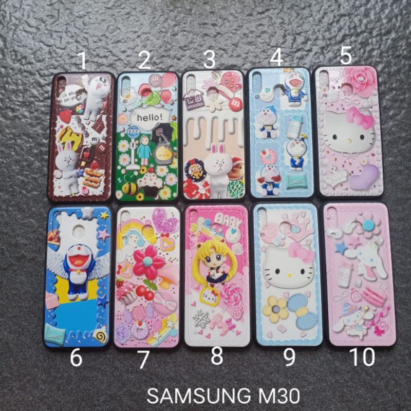 Case gambar Samsung M30 motif cewek soft softcase softshell silikon cover casing kesing housing