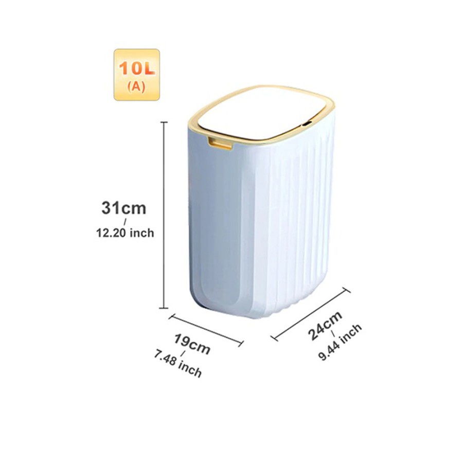 Tempat Sampah Smart Trash Can Motion Sensor Dustbin 10L - JB5811 - White