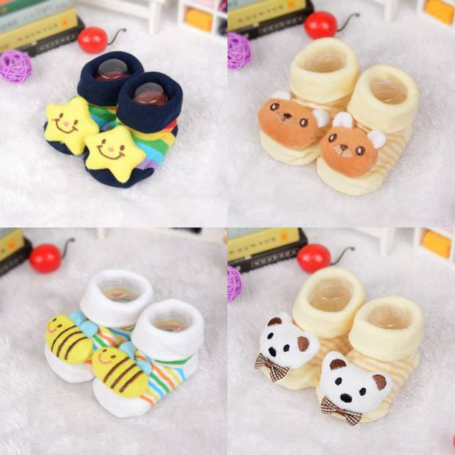 HappyOliver DOLL HOUSE Kaos Kaki Bayi Anak Laki Laki Perempuan Import Bahan Berkualitas newborn - 24 Bulan