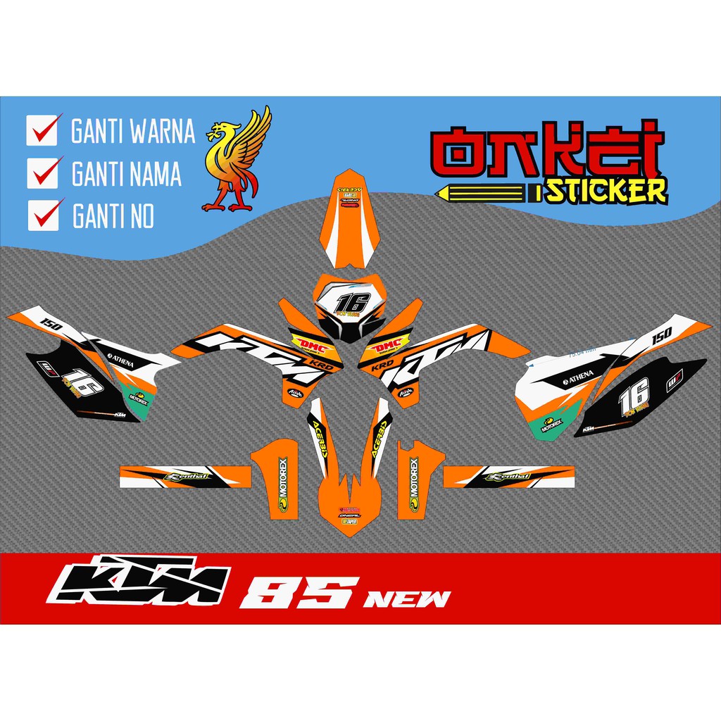 decal sticker ktm 85 new 8