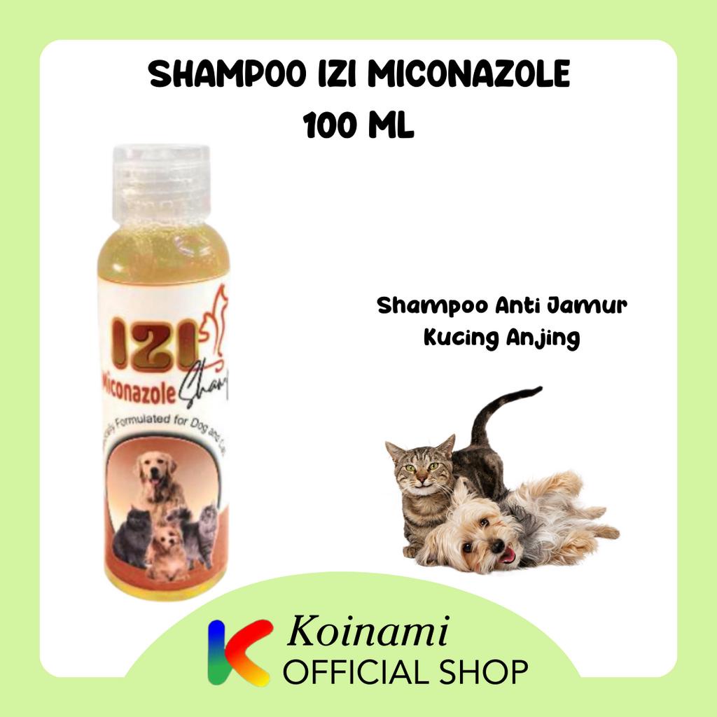 SHAMPO IZI miconazole 100 ml  ANTI JAMUR &amp; KUTU kucing anjing / tick and flea shampoo cat dog