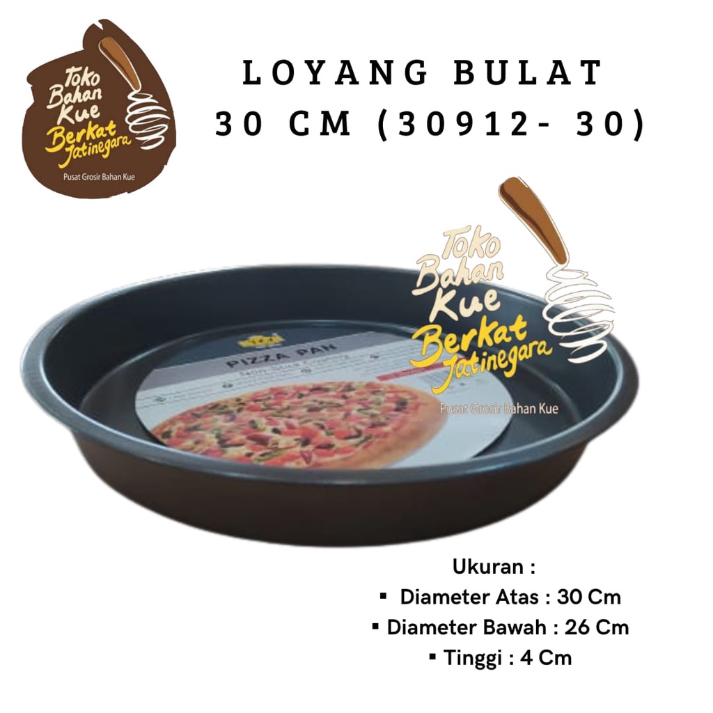 LOYANG BULAT TINGGI 4CM/ LOYANG PIZZA / LOYANG ANTI LENGKET
