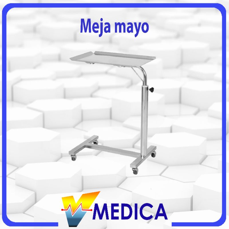 (Instant) Meja Mayo Stainless / Meja Mayo Rumah Sakit / Meja Makan