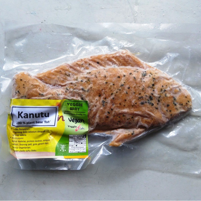 

ikan vegan vegetarian utuh kanutu veggieway 300gr