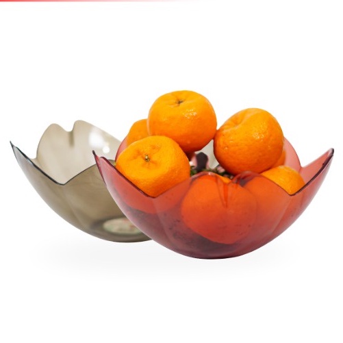 Mangkok Buah dan Sayuran - Keranjang Buah  - PET Fruit Plate Modern Style (Warna Random)