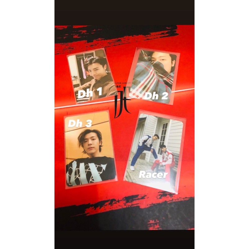 Danger Donghae Eunhyuk super junior Photocards