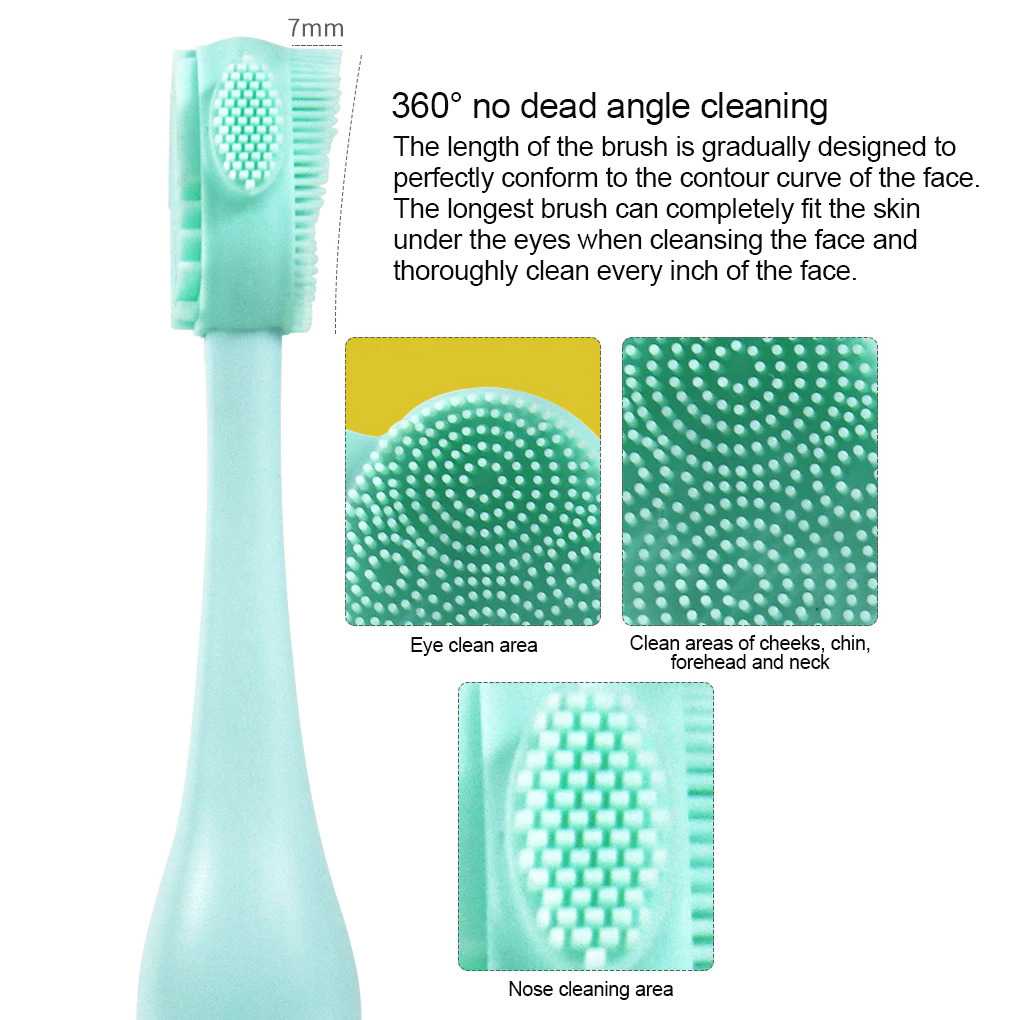 GIJ - KINSEI BEAUTY Sikat Pembersih Wajah Facial Brush Double Side