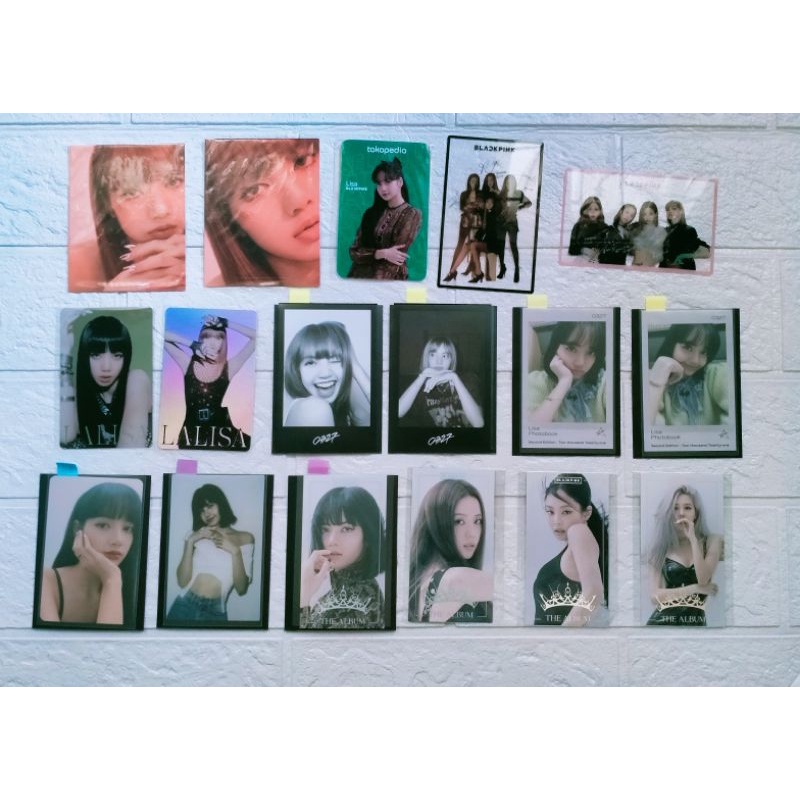 POB PC PHOTOCARD OFFICIAL BLACKPINK LISA JENNIE ROSE JISOO POSTER STANDEE POSTCARD THE ALBUM HOW YOU