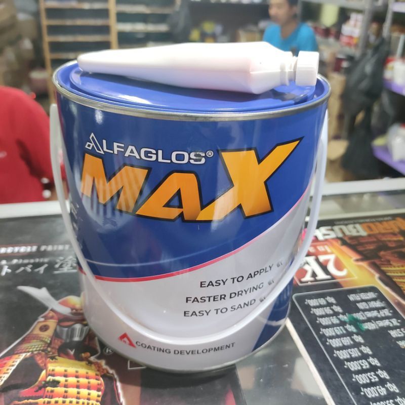 Dempul Alfaglos Max - dempul ALFA galon 3kg