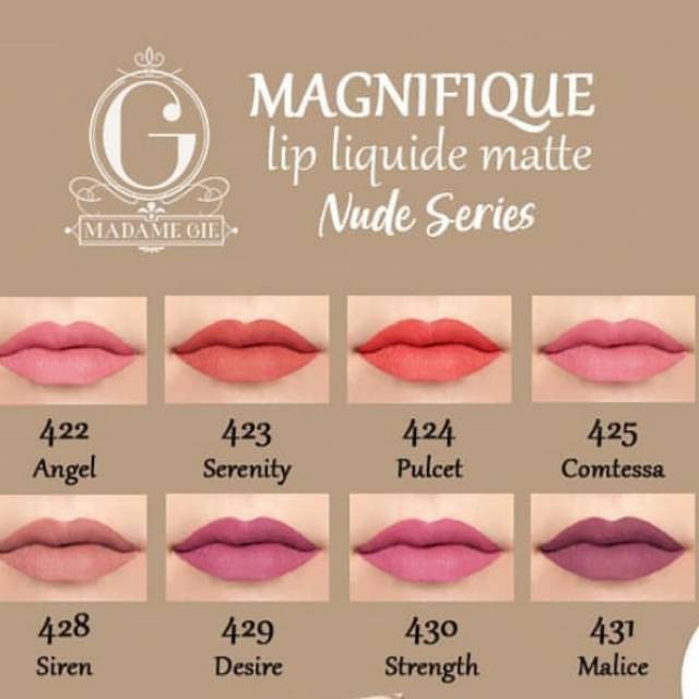 MADAME GIE MAGNIFIQUE LIP LIQUIDE NUDE SERIES
