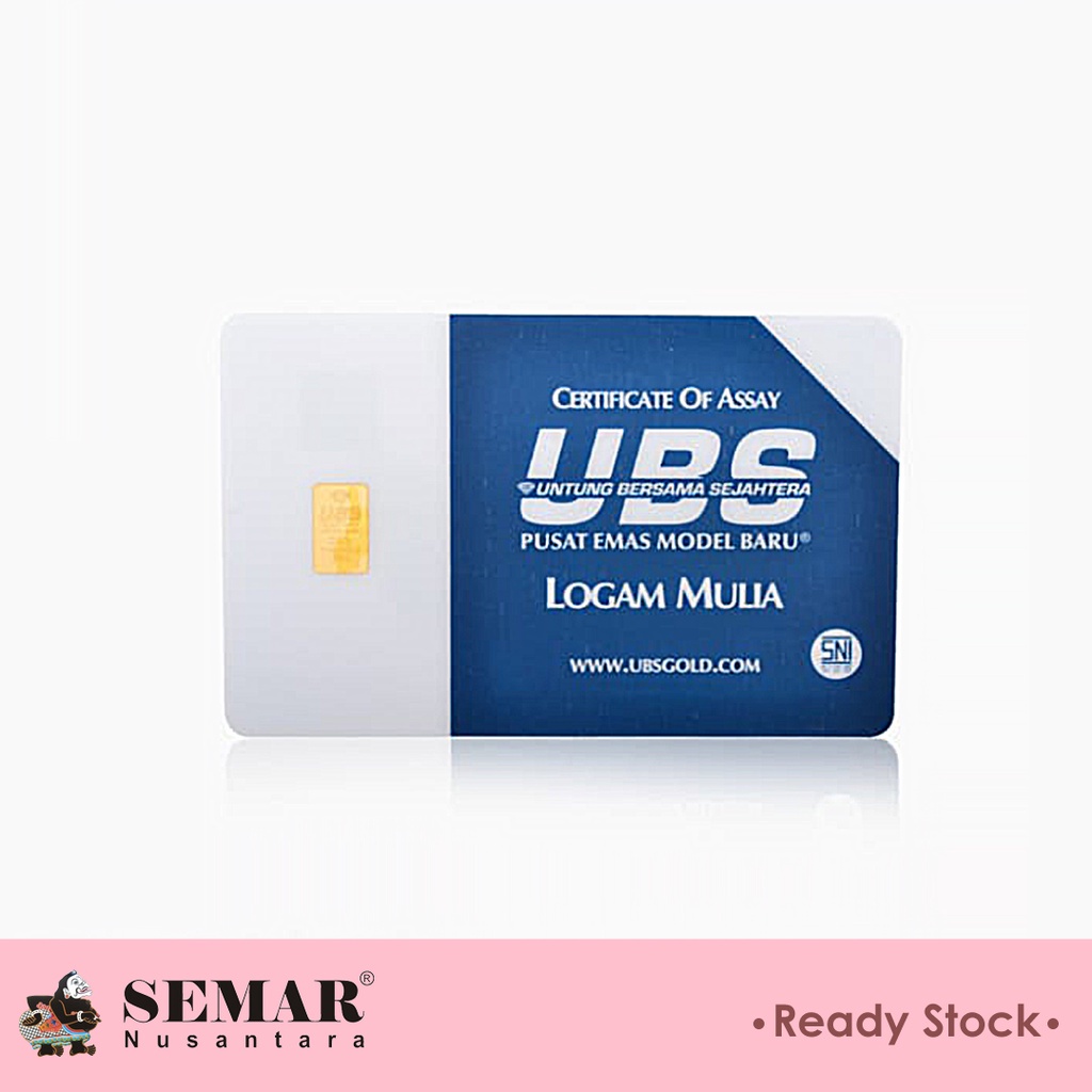 Logam Mulia UBS  0.5 gram Emas Batangan Semar Nusantara