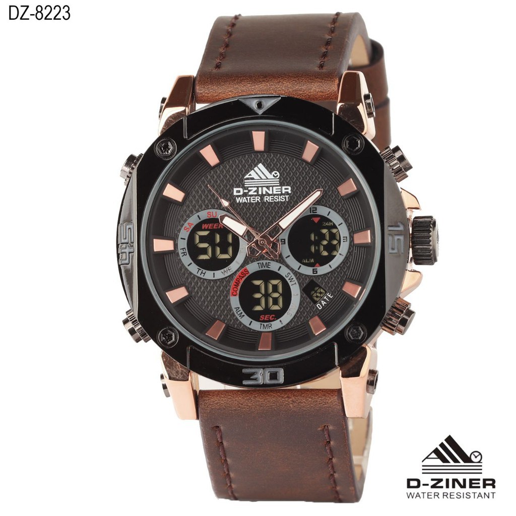 Fresh JAM TANGAN PRIA D ZINER 8223 ORI D 5CM Berkualitas