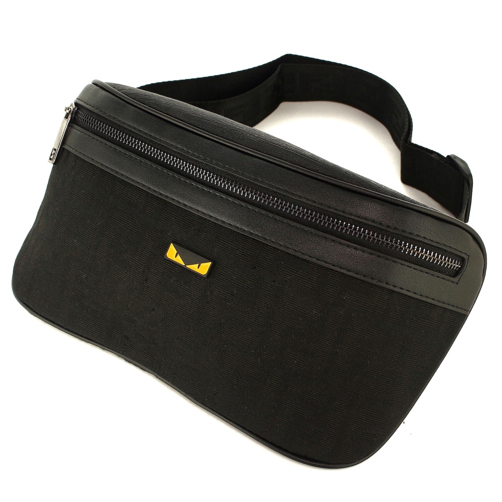 TOKOKOE -  Tas Pinggang Waist Bag Import Tas Pria Premium - FND WB29 Black