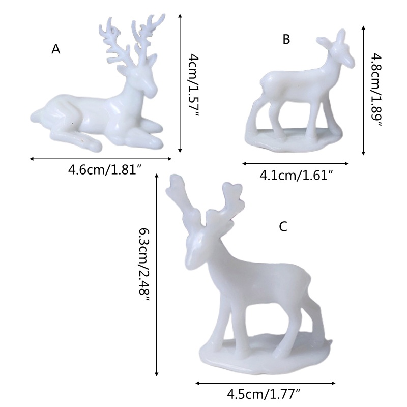 Ornamen Patung Rusa Bahan Resin Untuk Natal