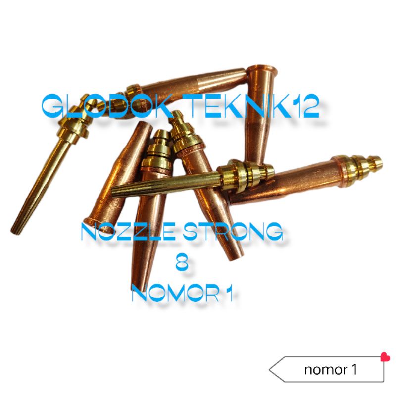 CUTTING TIP STRONG 8 NO 1 / NOZZLE TIP STRONG 8 ST 8 NO 1 GAS LPG